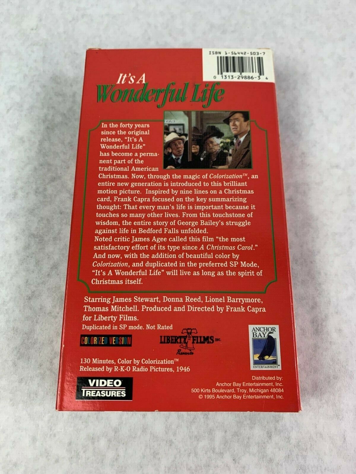 Vintage Classic Its a Wonderful Life 1993 Color VHS Tape Christmas Movie
