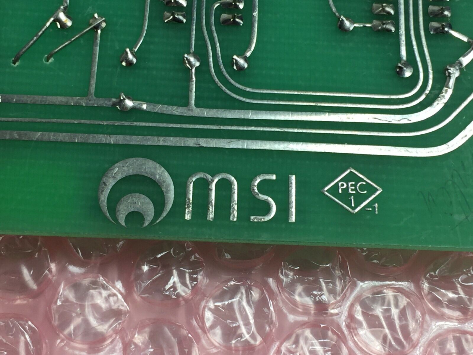 Vintage 1976 MSI Pipette Logic 24861-5  Micromedic Card