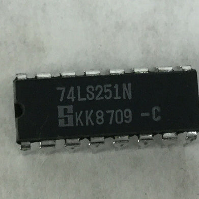 NOS Signetics 74LS251N  3-STATE 1-of-8 Line Data Selector/Multiplexer  Lot of 10