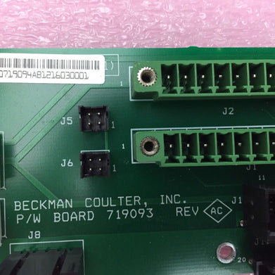 Beckman Coulter 719093 - P/W Board  - Rev. AC - Replacement Part