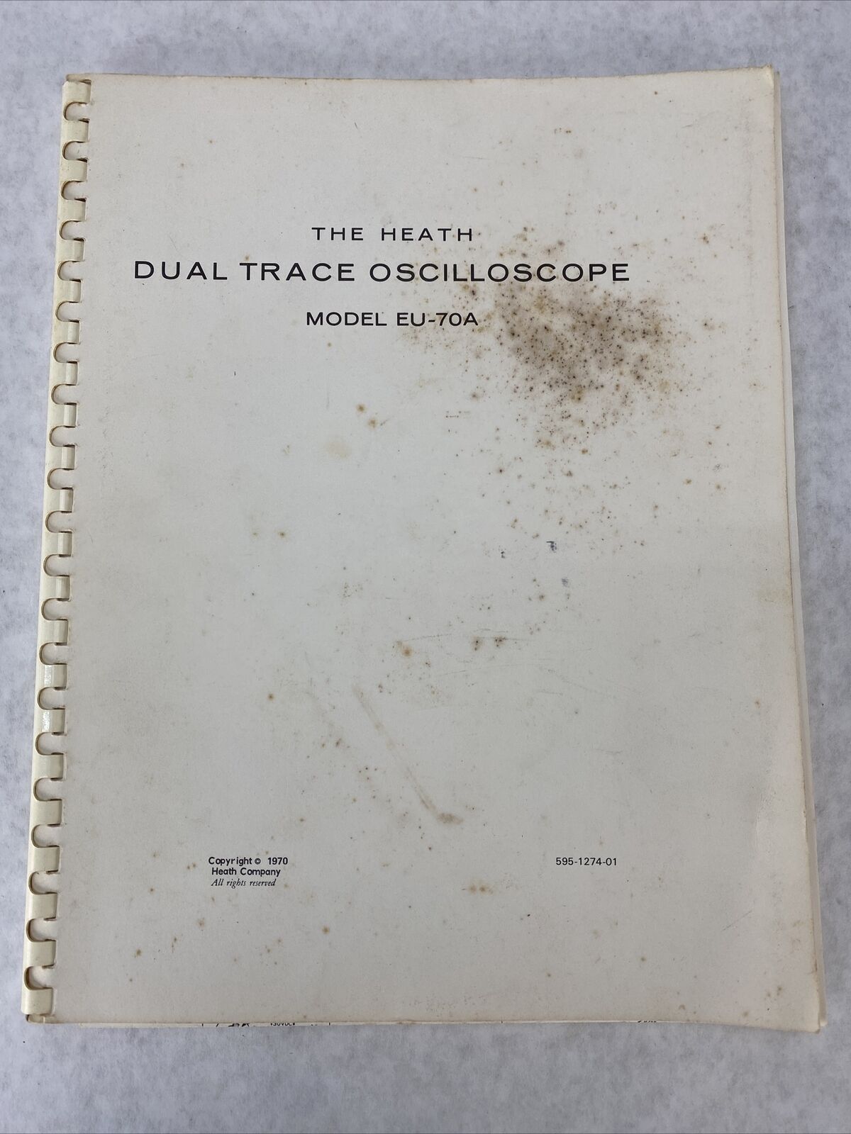 The Heath Original Manual Dual Trace Oscilloscope Model EU-70A 1970 595-1274-01
