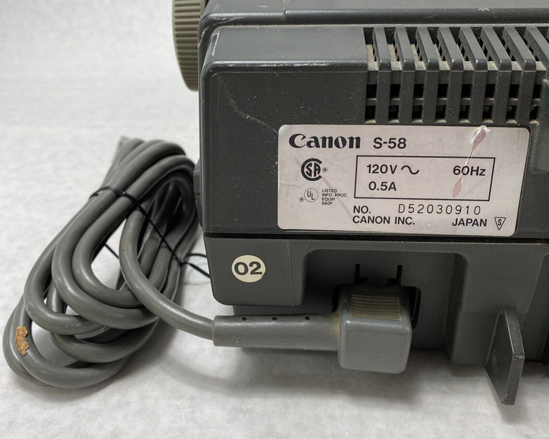 Canon S-58 Typewriter WORKS BUT NO RIBBON