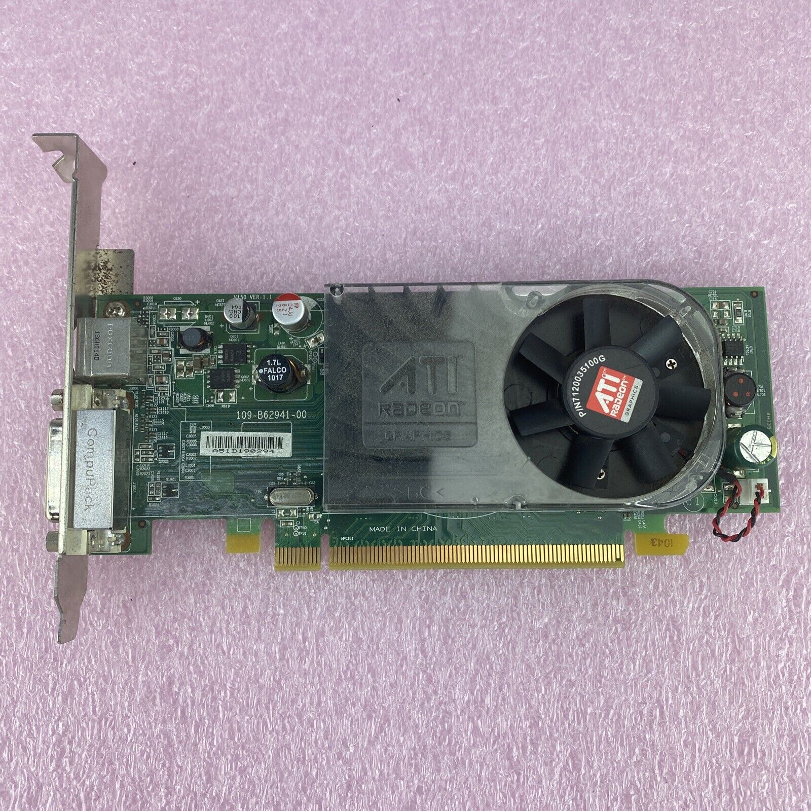 Mix of 4 Untested ATI Radeon 256MB DMS-59 S-Video PCIe16 GPUs
