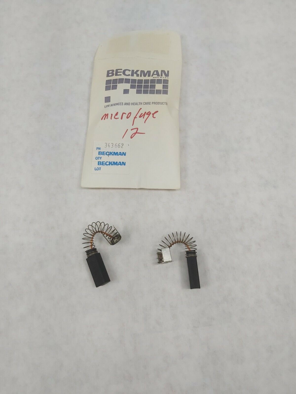 Beckman 343662 MF-12 Centrifuge Brushes