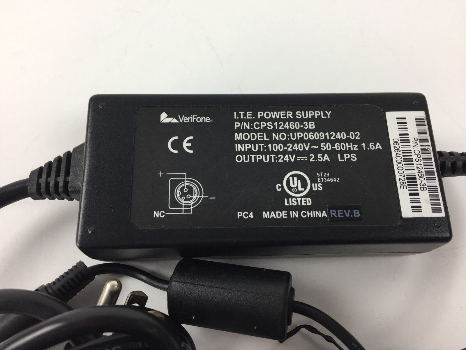 Verifone OMNI Series 3740 ITE CPS12460-3B UP06091240-02 24V Power Supply