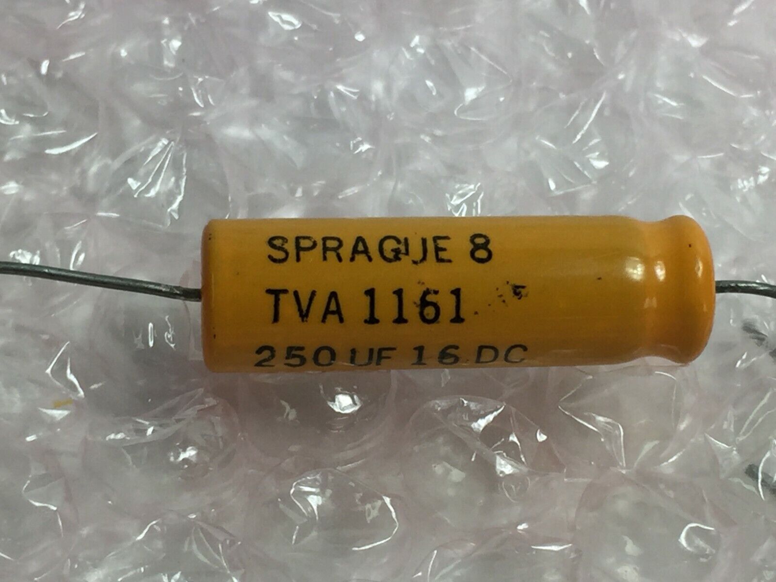 (5) Sprague TVA1161 Capacitor 250UF  16V   Lot of 5   NOS