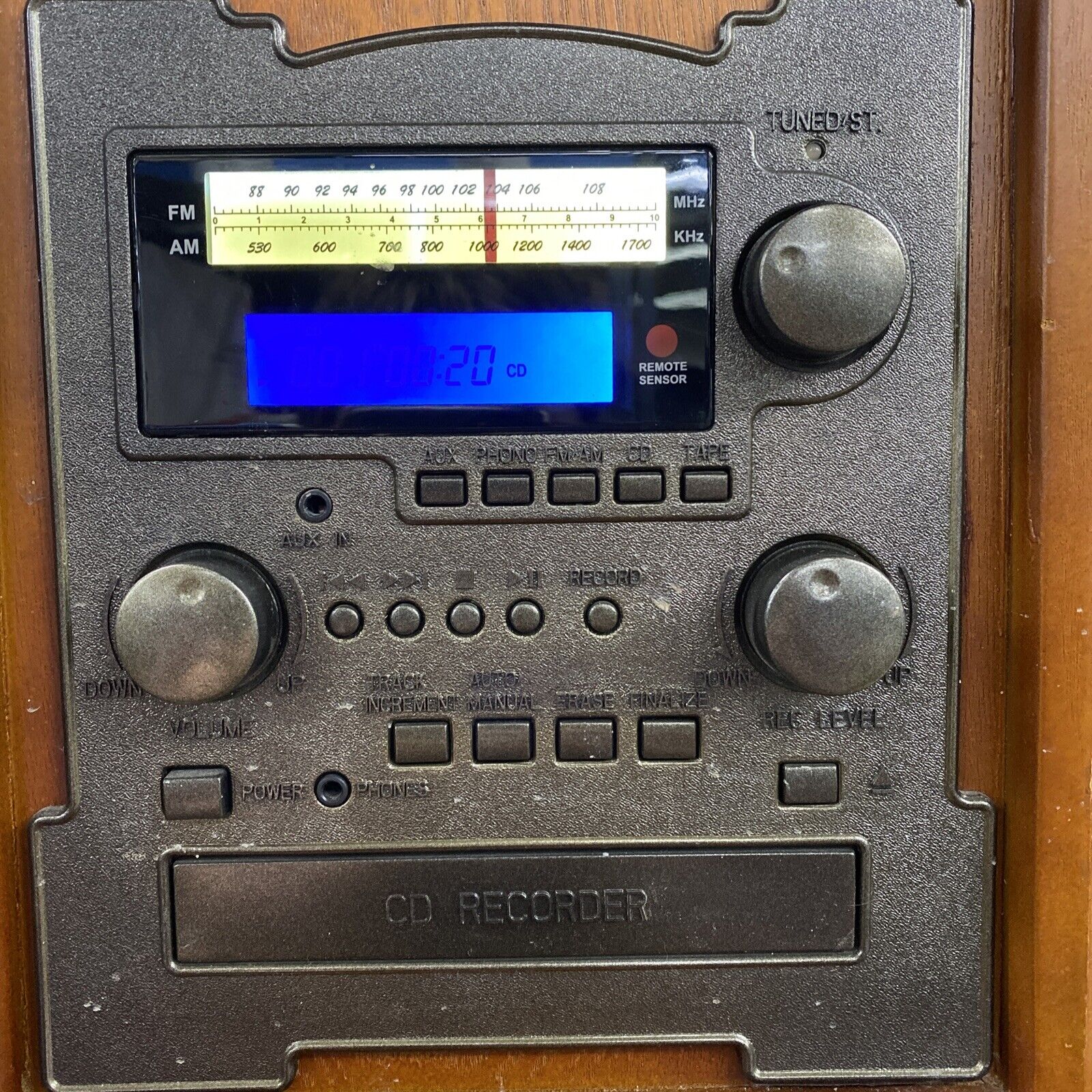 Innovative Tech ITRR-501 Wooden 5 In 1 Stereo System NEEDS REPAIR