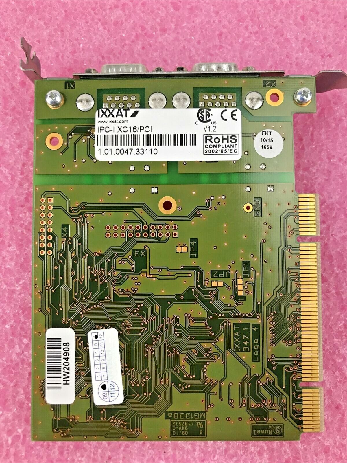 IXXAT iPC-I XC16/PCI V1.2 Intelligent PC CAN Interface Computer PCI Board P4-03