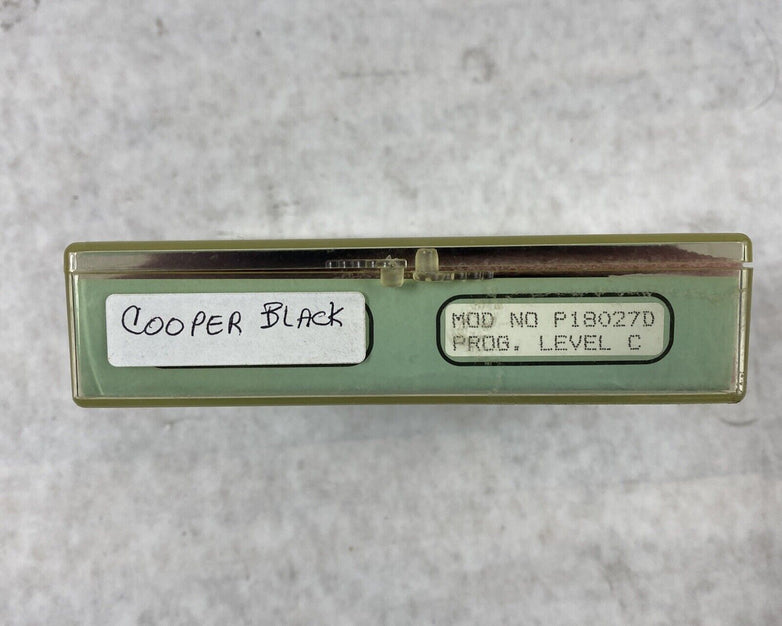 Gerber Scientific P18027D Cooper Black Signmaker III & IV Graphix Lettersmith
