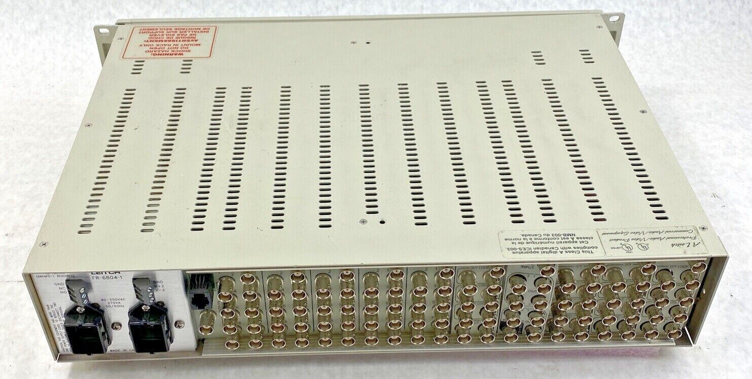 Leitch FR-6804-1 Digital Glue with 8x DDA-5001 Non-relocking DA cards