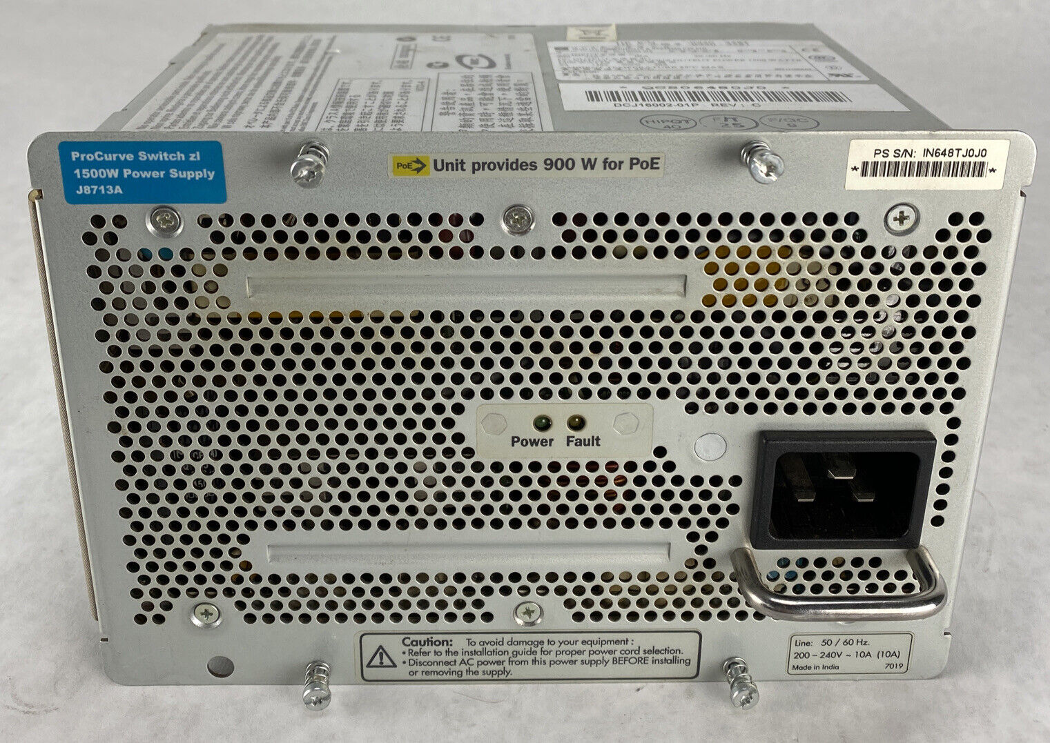 HP 0950-4581 Procurve Switch J8713A Power Supply 1500W DCJ-16002-01P PSU