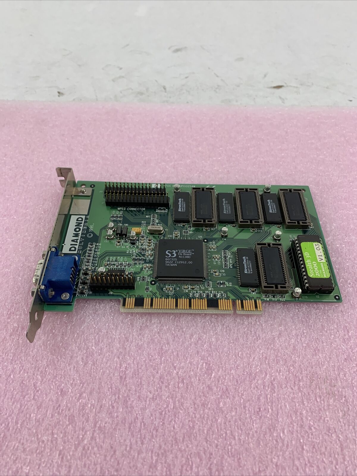 VINTAGE DIAMOND STEALTH 3D 2000 S3 VIRGE 4 MB PCI VGA CARD