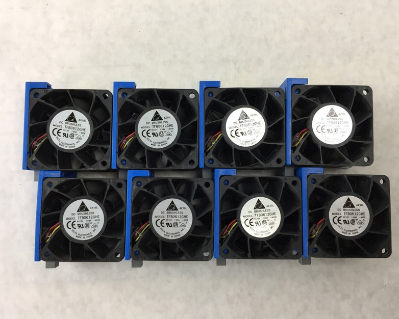Delta TFB0612GHE 12V 1.68A DC Brushless Fan 60mm  Lot of 8
