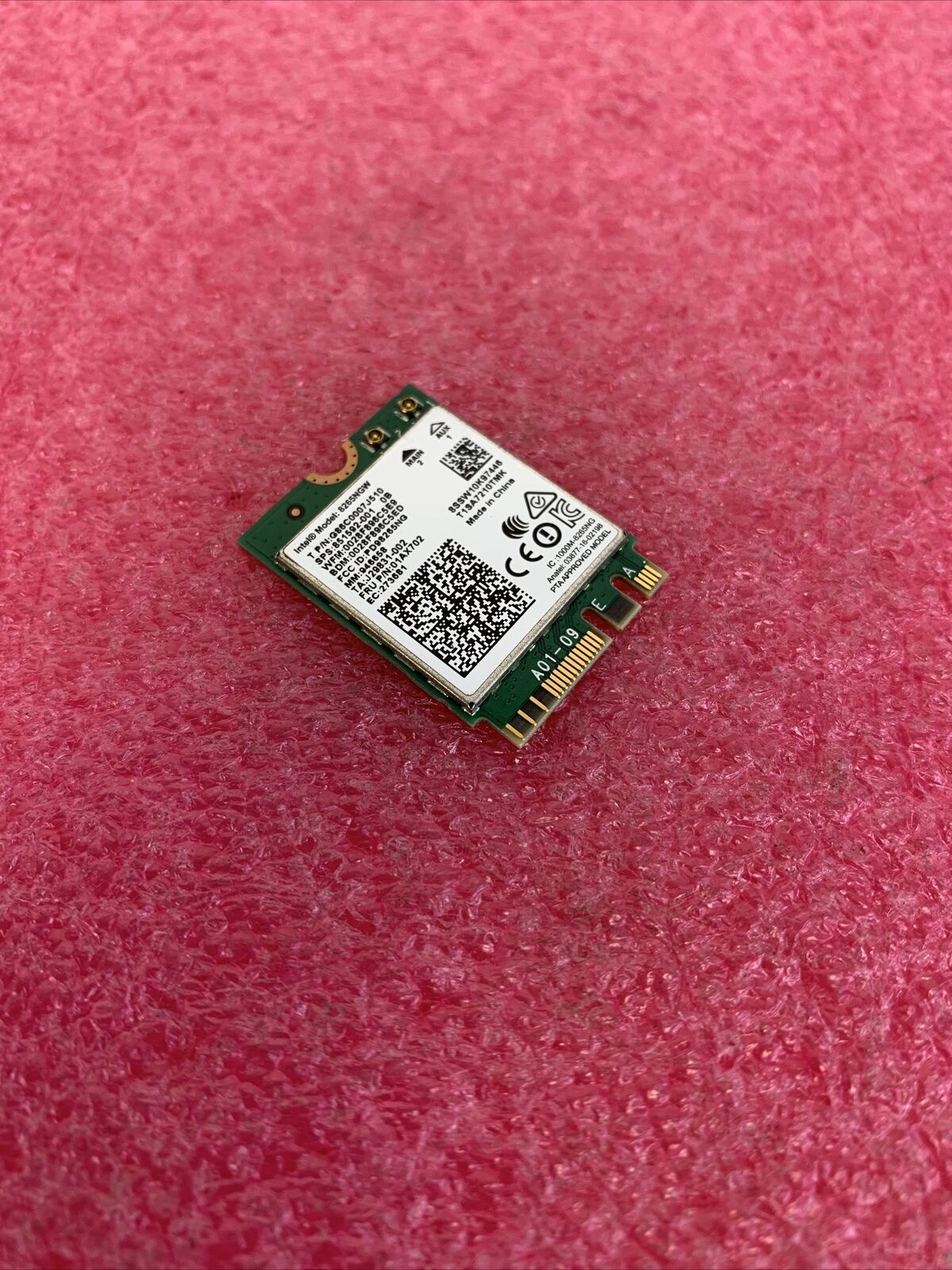 Intel 8265NGW Dual Band Wireless-AC Bluetooth WiFi M.2 Card