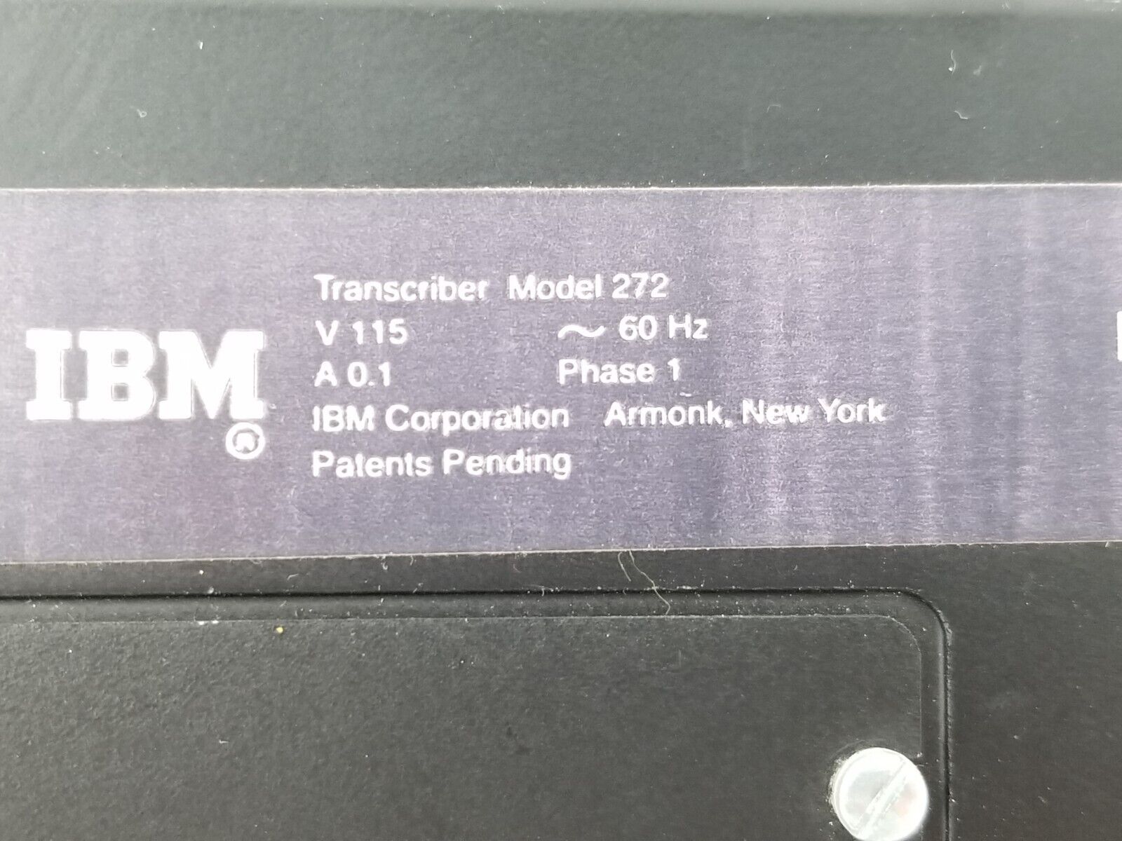 IBM Executary Dictating Unit Model 272 Untested No Magnabelt