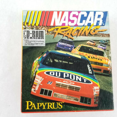 NASCAR Racing (Papyrus, 1994) - PC Windows CD-ROM With Manual and Box