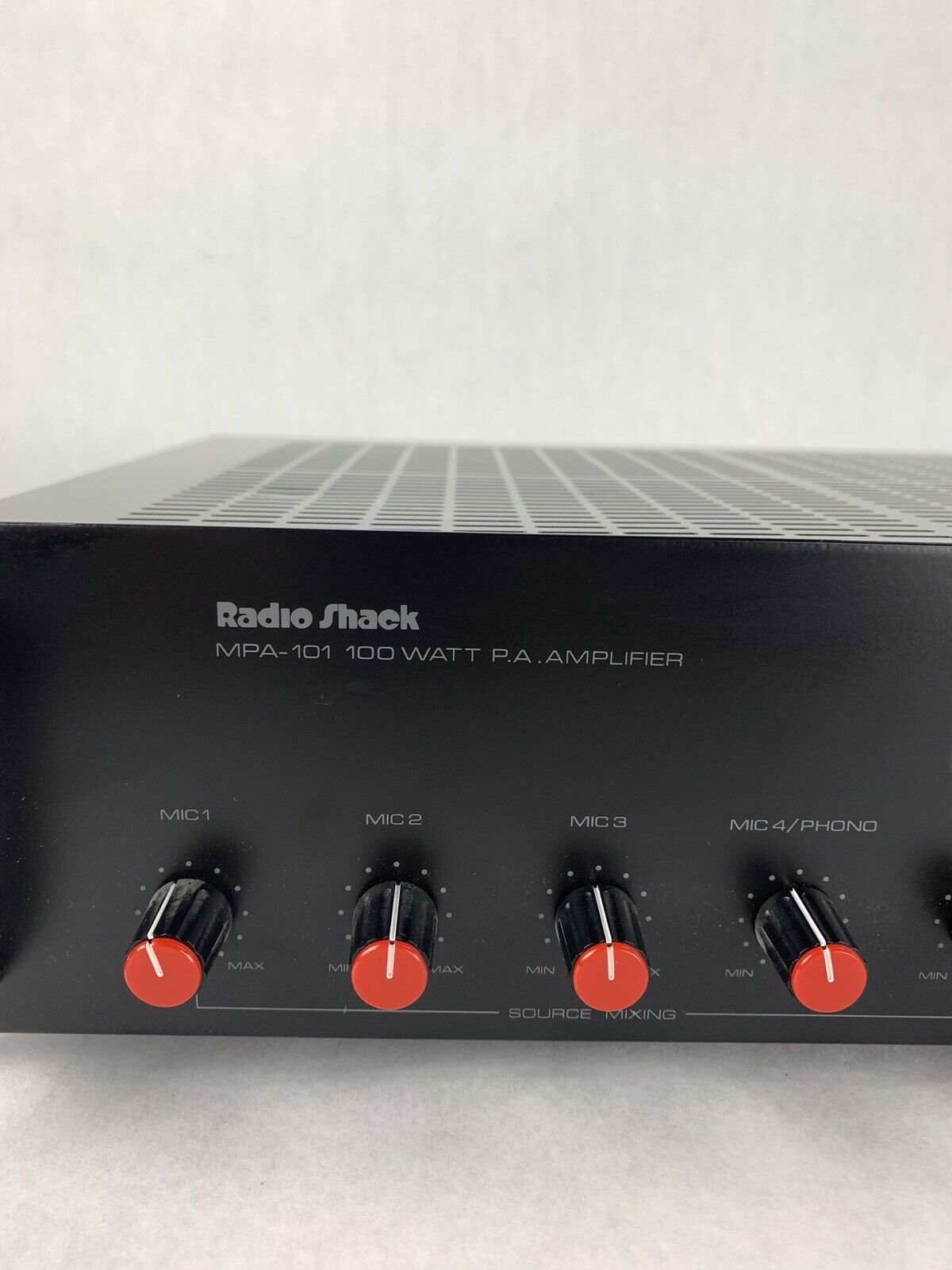 Radio Shack MPA-101 PA Audio Amplifier Working with One Bad Mic Jack