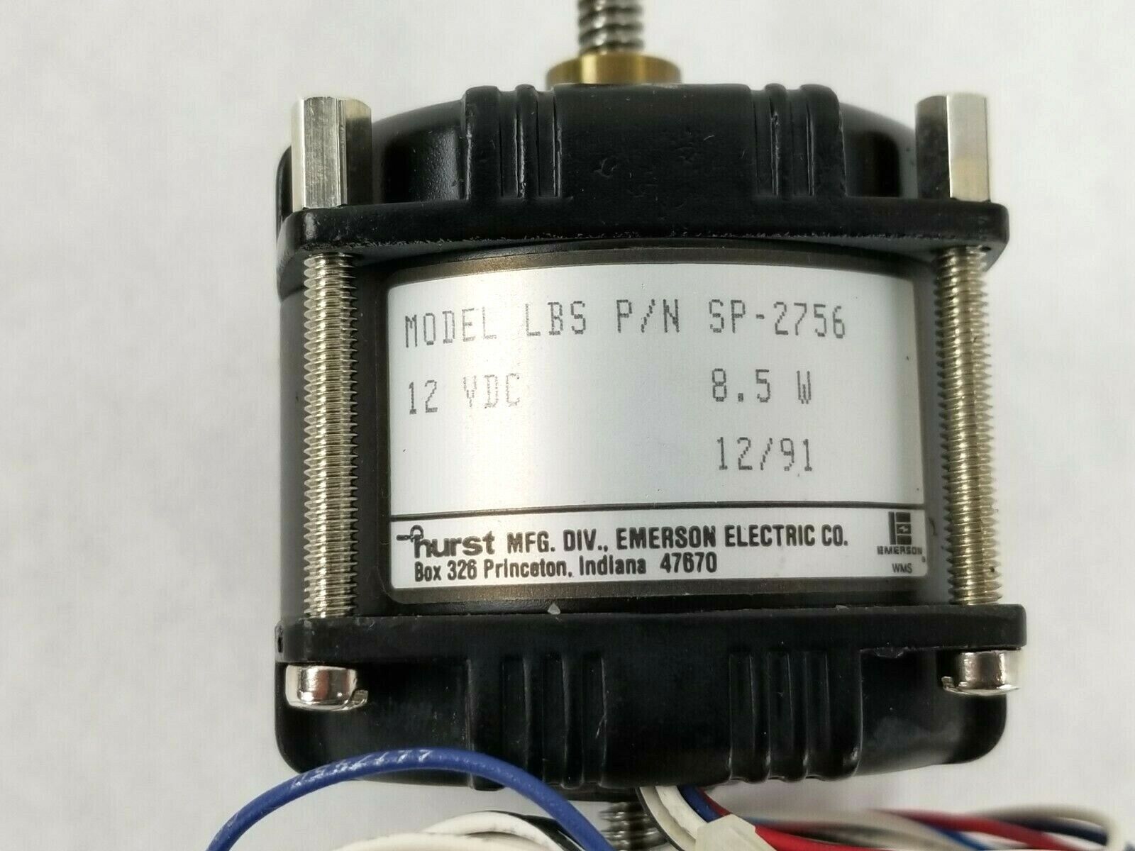 Hurst LBS Variable Speed Linear Actuator Motor SP-2756 12DVC 8.5W Nidec Motor