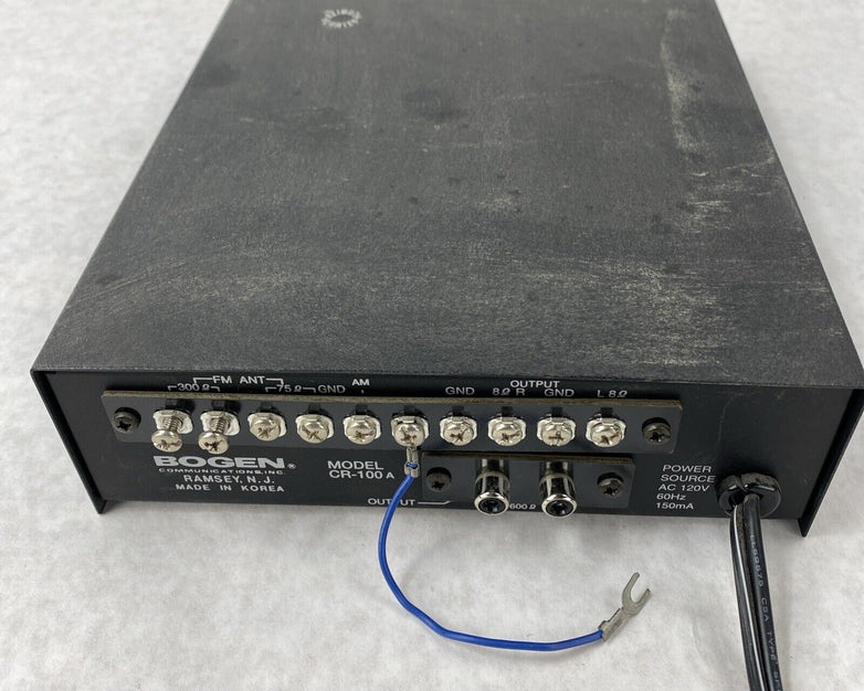 Bogen CR100A AM FM Cassette Deck School PA System Address FOR PARTS
