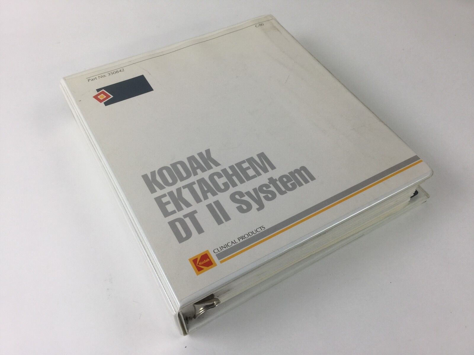 KODAK EKTACHEM DT II Operator's Manual (Binder) C 90