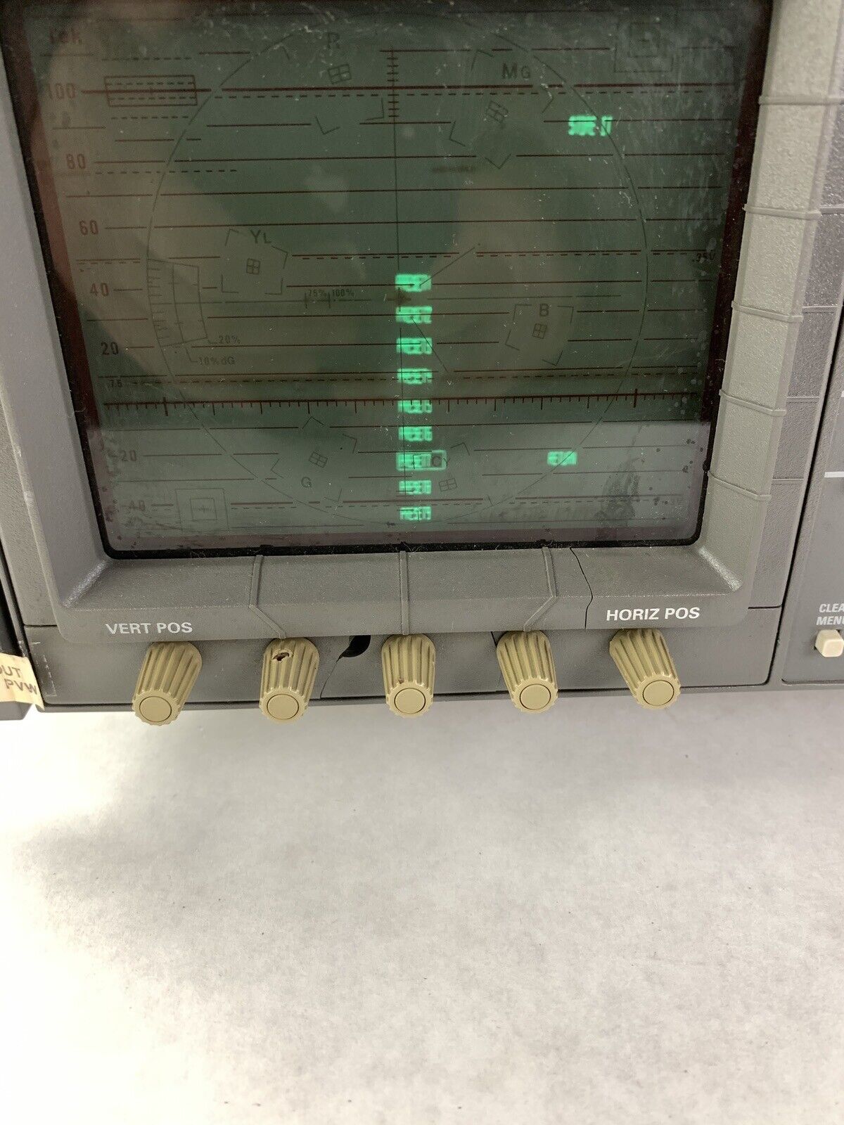 Tektronix 1750A Waveform Vector Monitor Power Tested for Parts and Repair