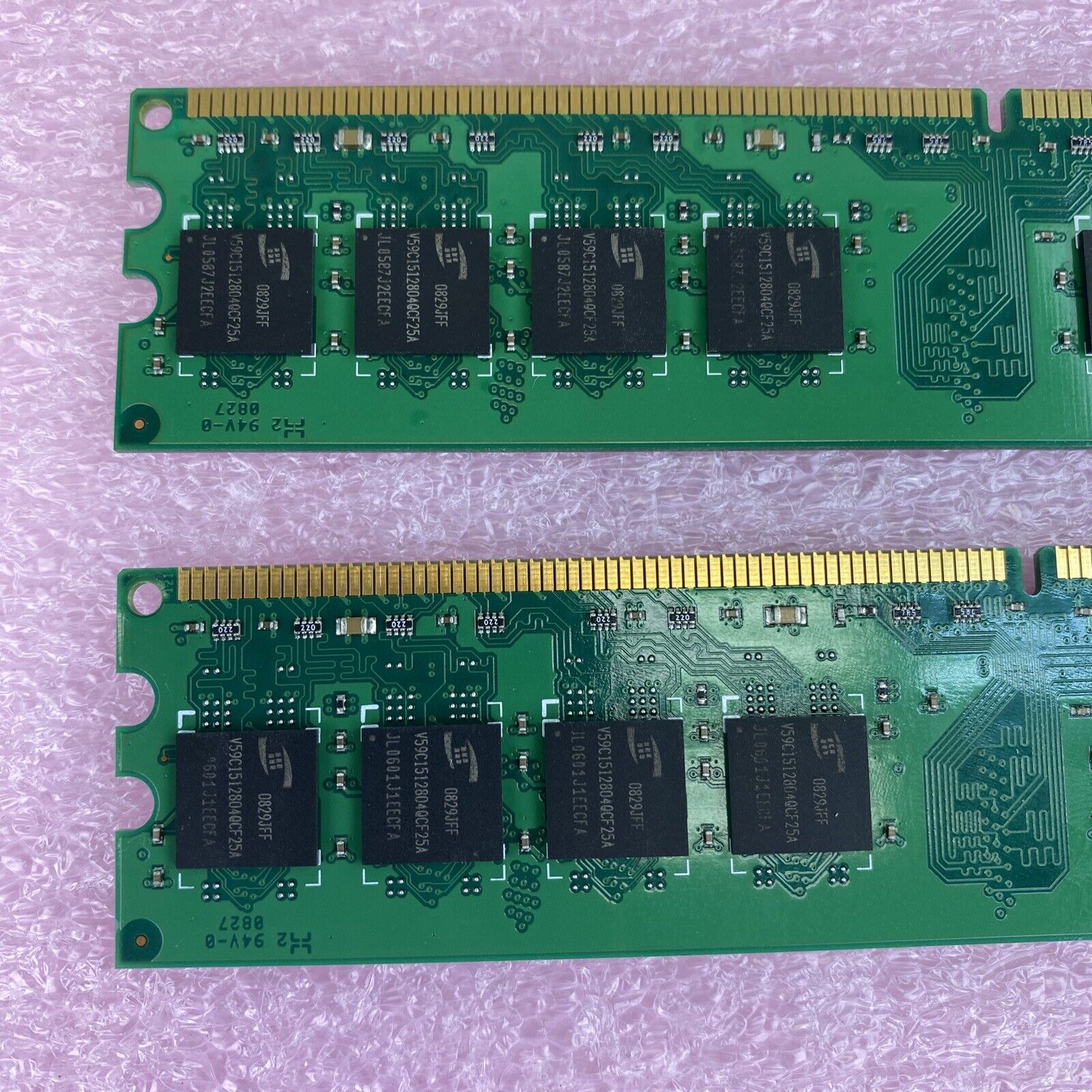 2x 1GB ProMOS V916765K24QCFW-G6 2Rx8 DDR2 800MHz CL6 PC2-6400U-66-12-E0 memory