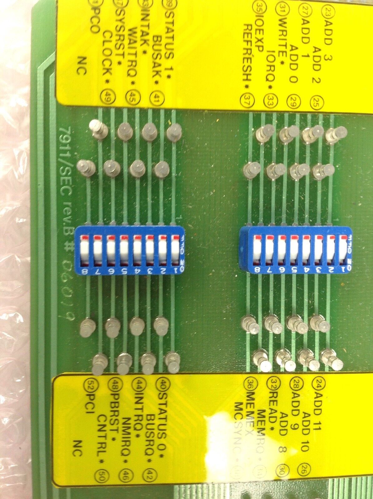 Ace P 2VO 311 Circuit Board 7911/SEC Rev B 06019 Connector Amp 530384-9 8049
