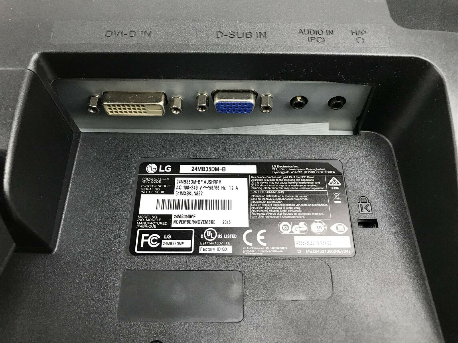 LG 24MB35V-B24'' LED Back-lit Monitor Grade B