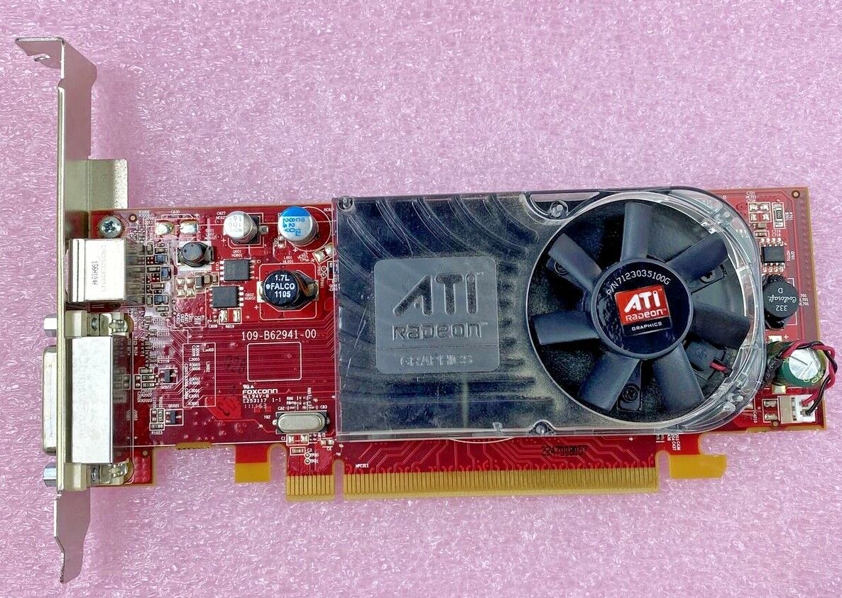 ATI 102B6291200 Radeon HD3450 256MB PCIe graphics card Full Height Dell 0X398D
