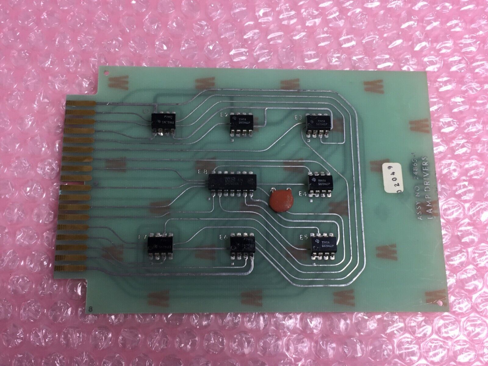 MSI Lamp Drivers 02049  Assy No 24865-1  Micromedic Card