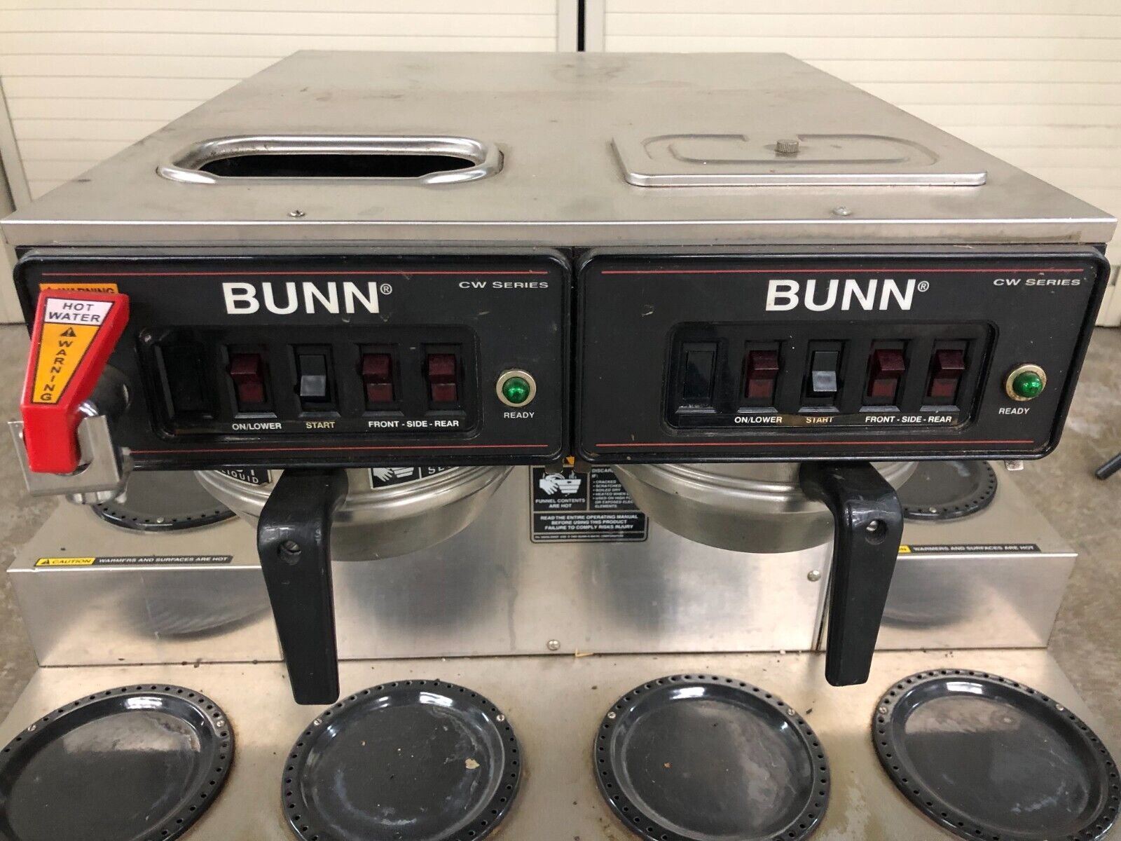 Bunn CWTF 0/6 Twin Commercial Automatic Coffee Maker w/ 6 Warmers