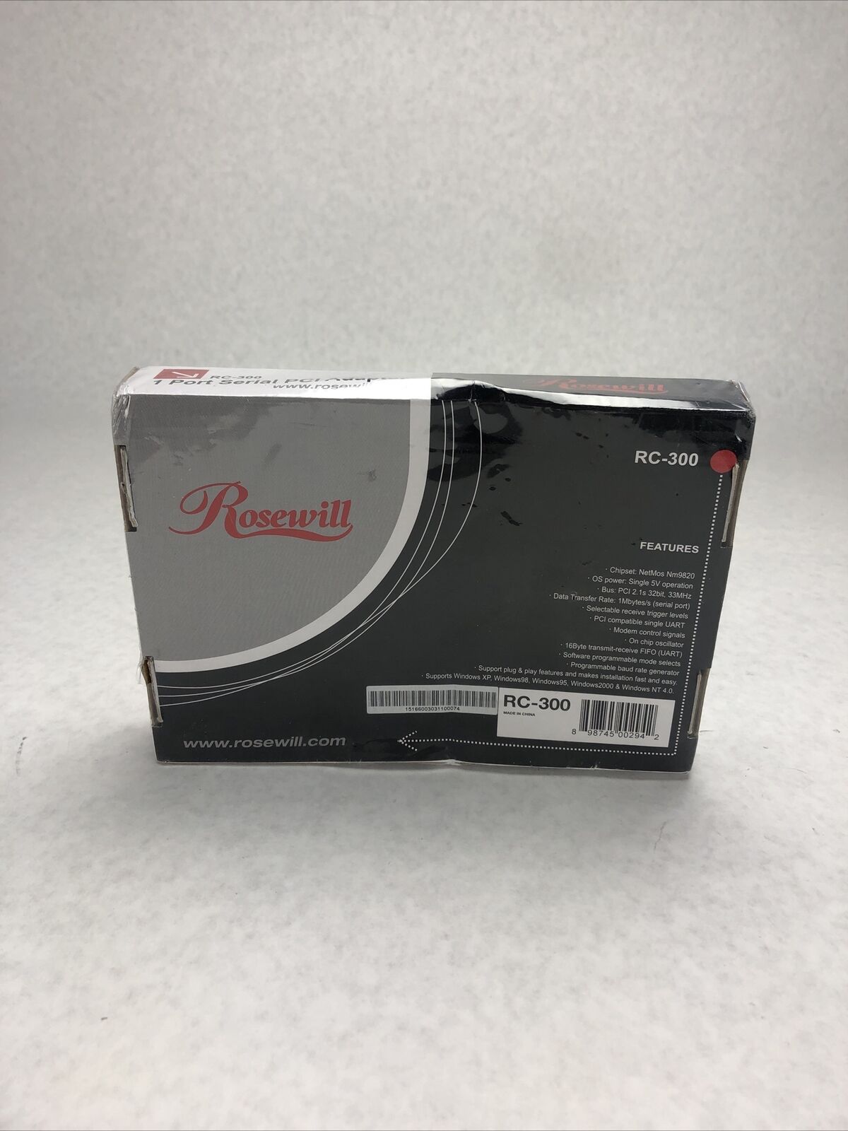 Rosewill RC-300 1 Port Serial PCI Adapter Sealed