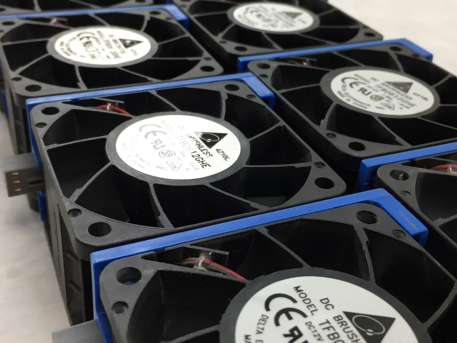 Delta TFB0612GHE 12V 1.68A DC Brushless Fan 60mm  Lot of 8