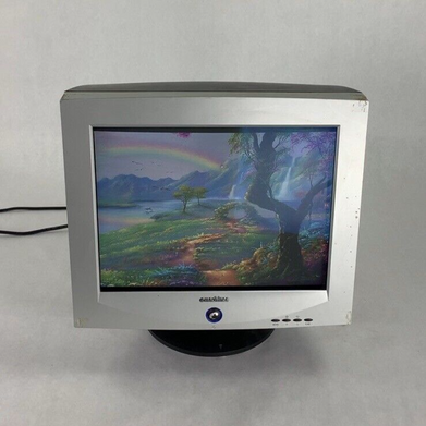 Vintage eMachines eView 1772 17 " VGA CRT Computer Monitor  Retro Gaming