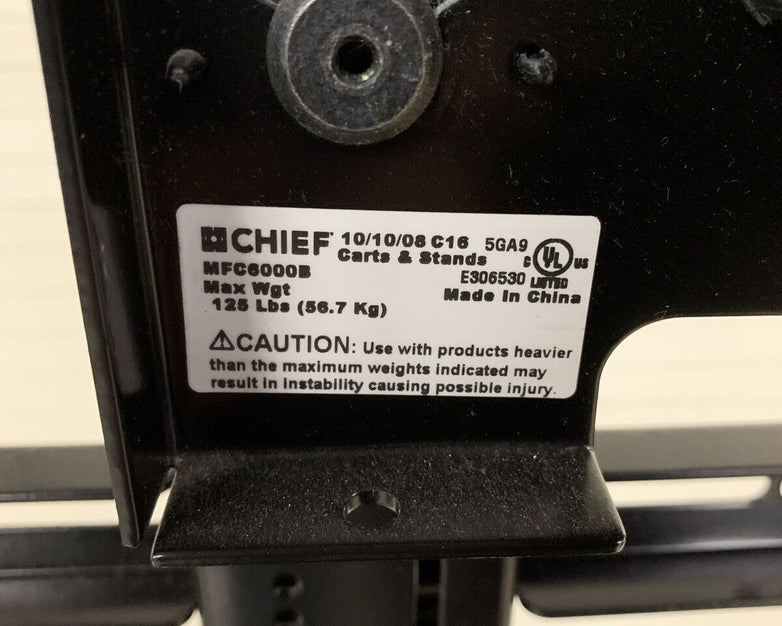 Chief MFC6000B Medium  Mobile Flat Panel Cart