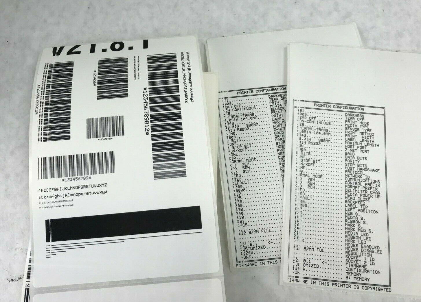 Zebra 105SE 105-511-00000 Thermal Transfer Label Printer - Fading Printhead
