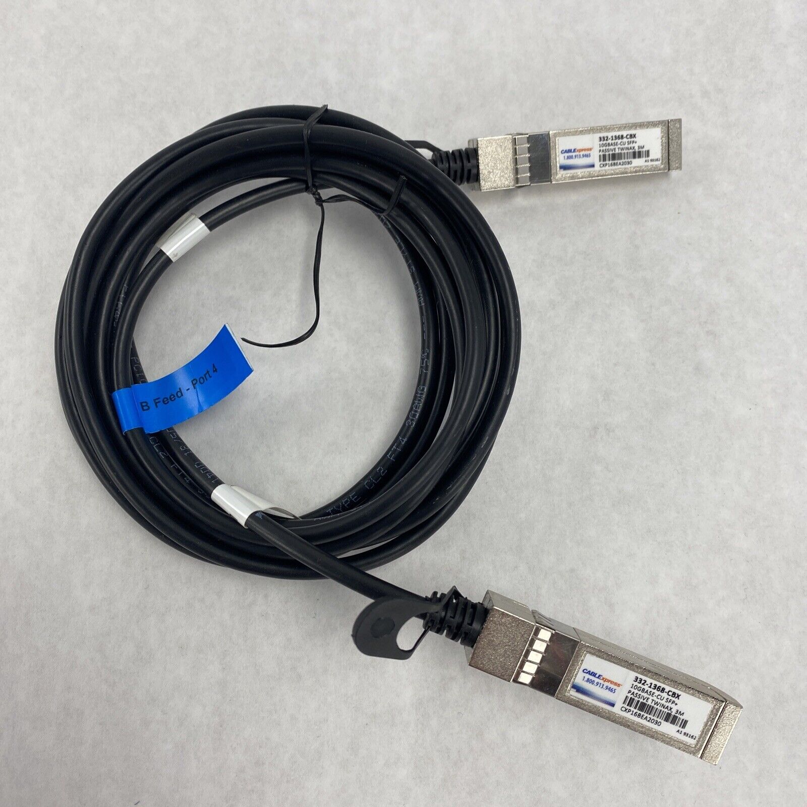 CableExpress 332-1368-CBX 10GBASE-CU SFP+ Passive Twinax cable 3m