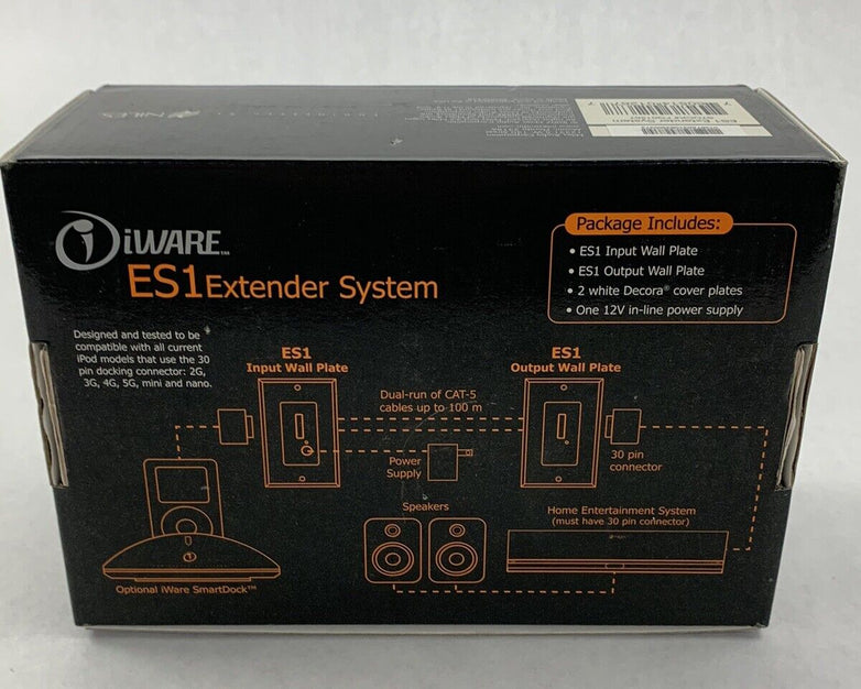 iWare ES1 Extender System Wall Mount for iPod