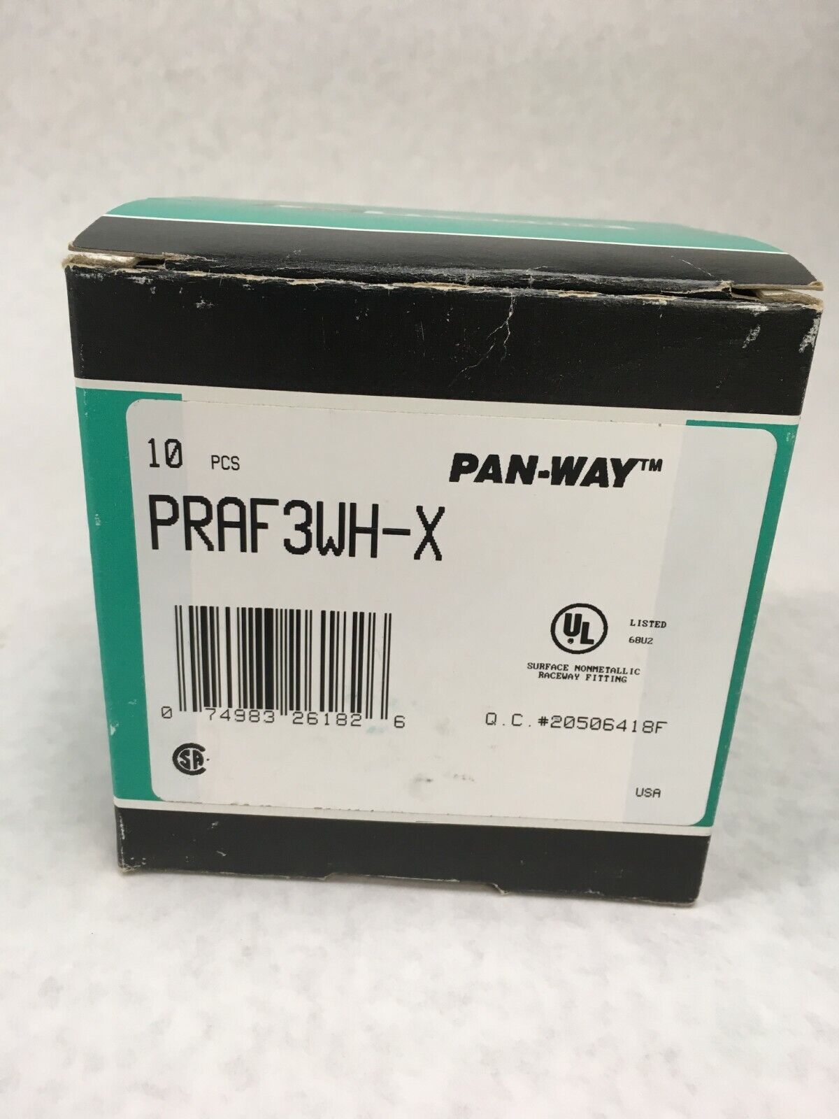 Panduit Pan-Way PRAF3WH-X Right Angle FIT PD3 Box of 10