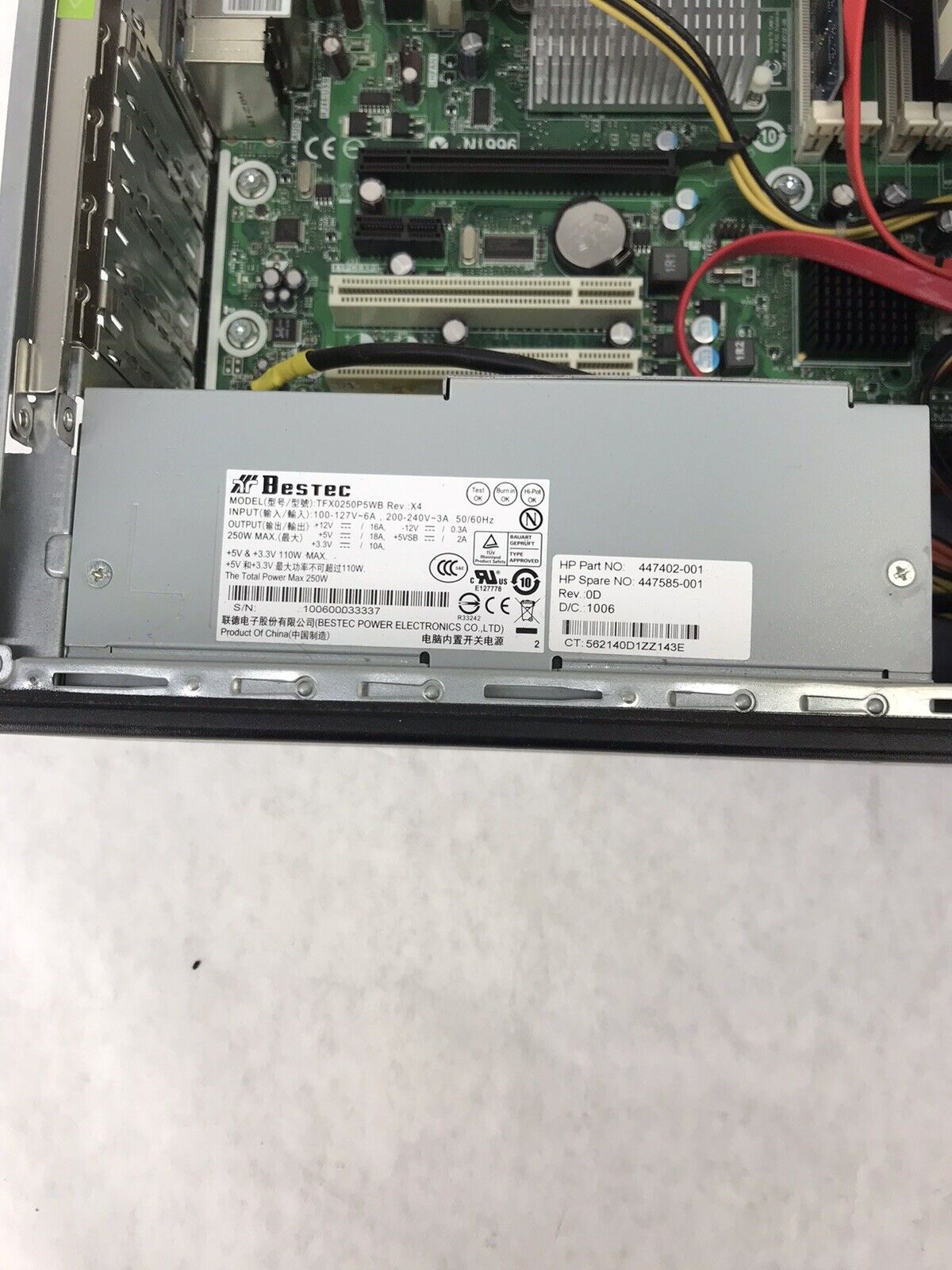 HP Pro 3000 Mini Tower Intel Core 2 Duo-E7500 2.93GHz 2GB RAM No HDD No OS