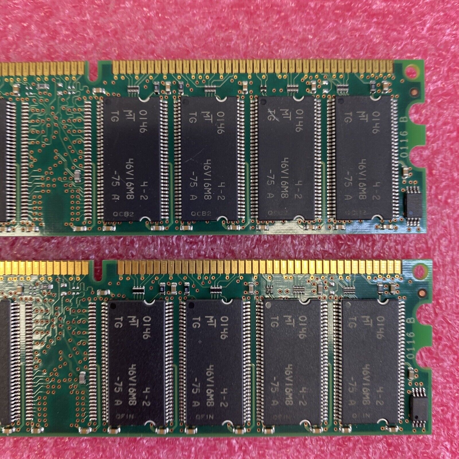 2x 256MB Micron MT16VDDT3264AG-265A1 PC2100U DDR 266MHz RAM Memory
