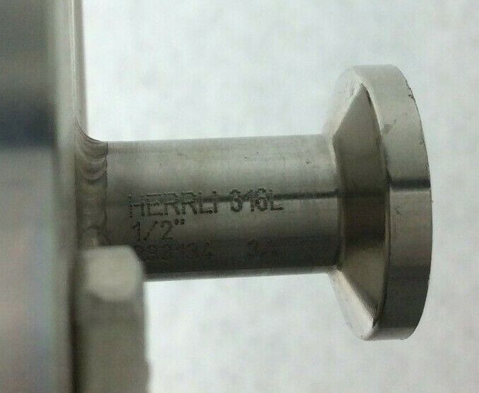 BioPharm MaxPure Stainless Steel Fitting Coupler Herrli 316L 1/2" 407394