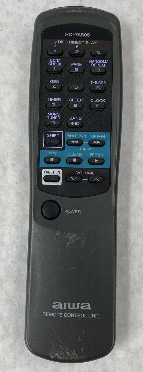 AIWA RC-7AS05 Genuine OEM Remote Control for Stereo CD System NSX-AVF77