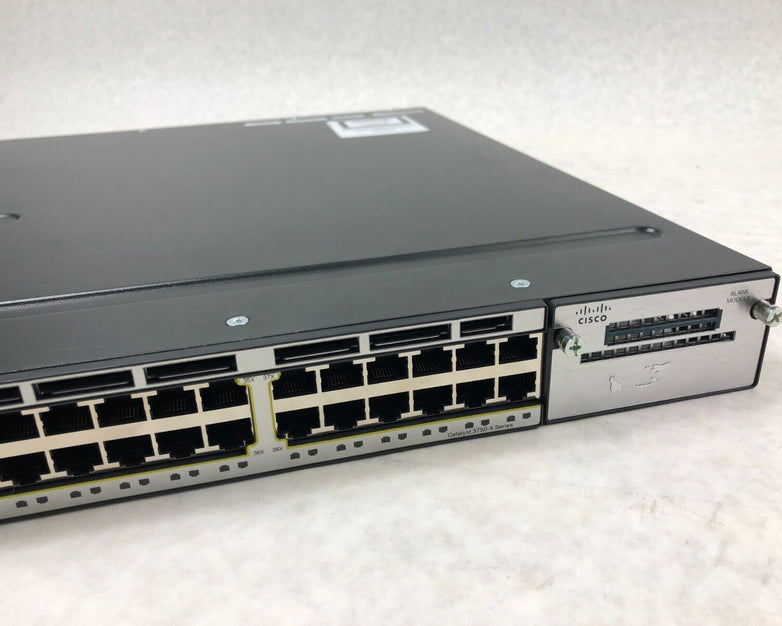 Cisco Catalyst WS-C3750X-48T-S 48 x Gigabit Ethernet 4 x SFP Managed Switch