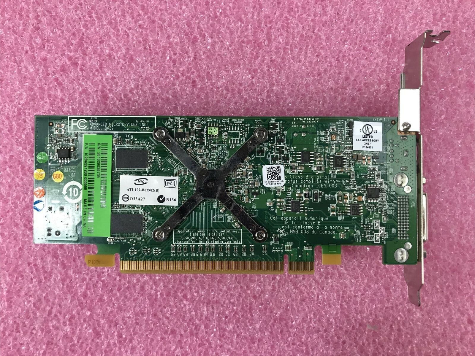 ATI Radeon 109-B27631-00 256MB ATI-102-B27602B Video Card - Green