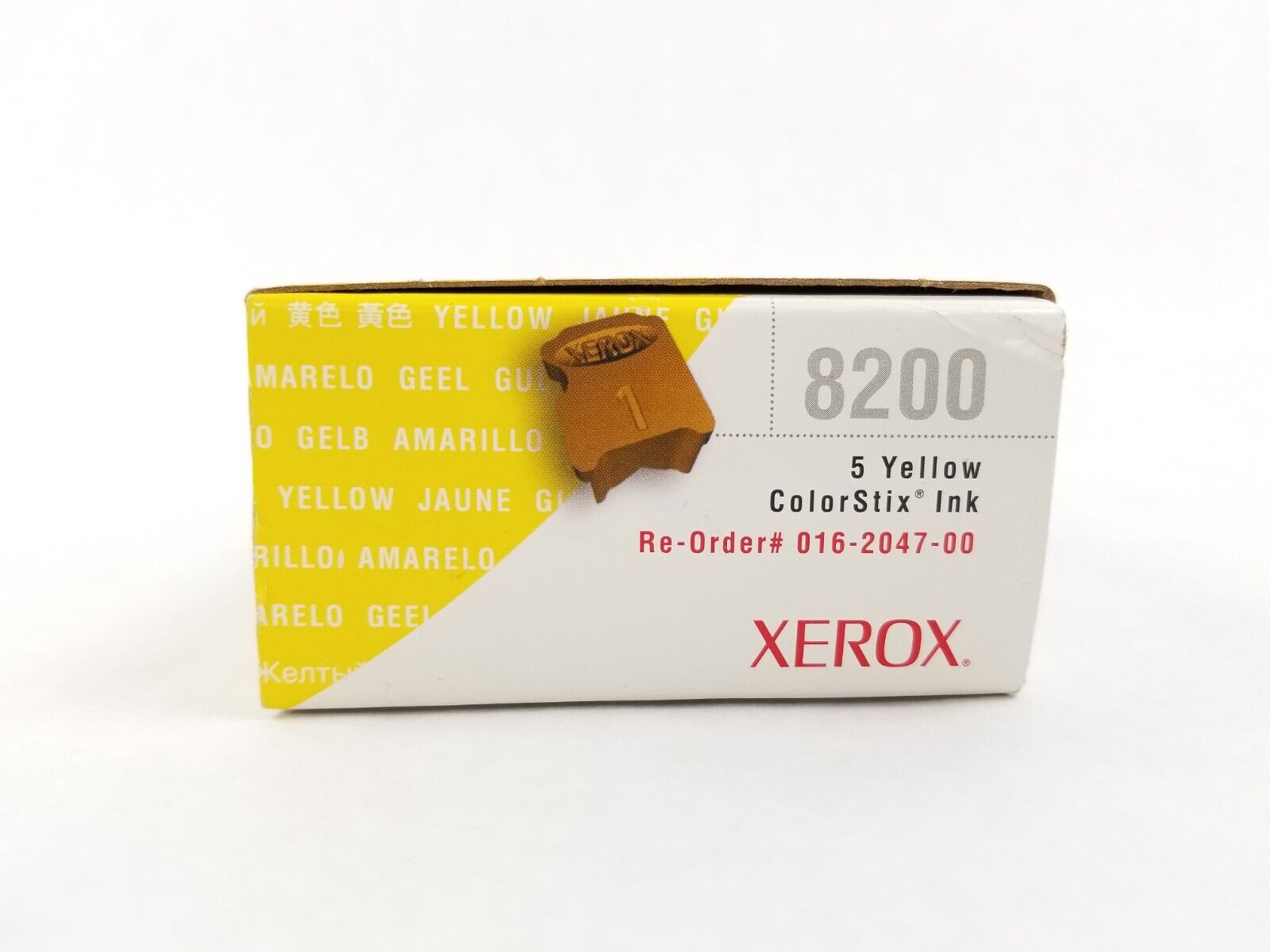 NEW XEROX 016204700 OEM Genuine Yellow Toner Print Cartridge Sealed Solid Ink