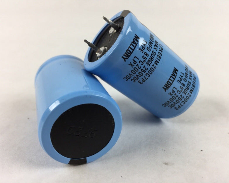 Lot of 2 Mallory 680MFD LPX681M200C7P3 Type LPX Max Surge 250VDC