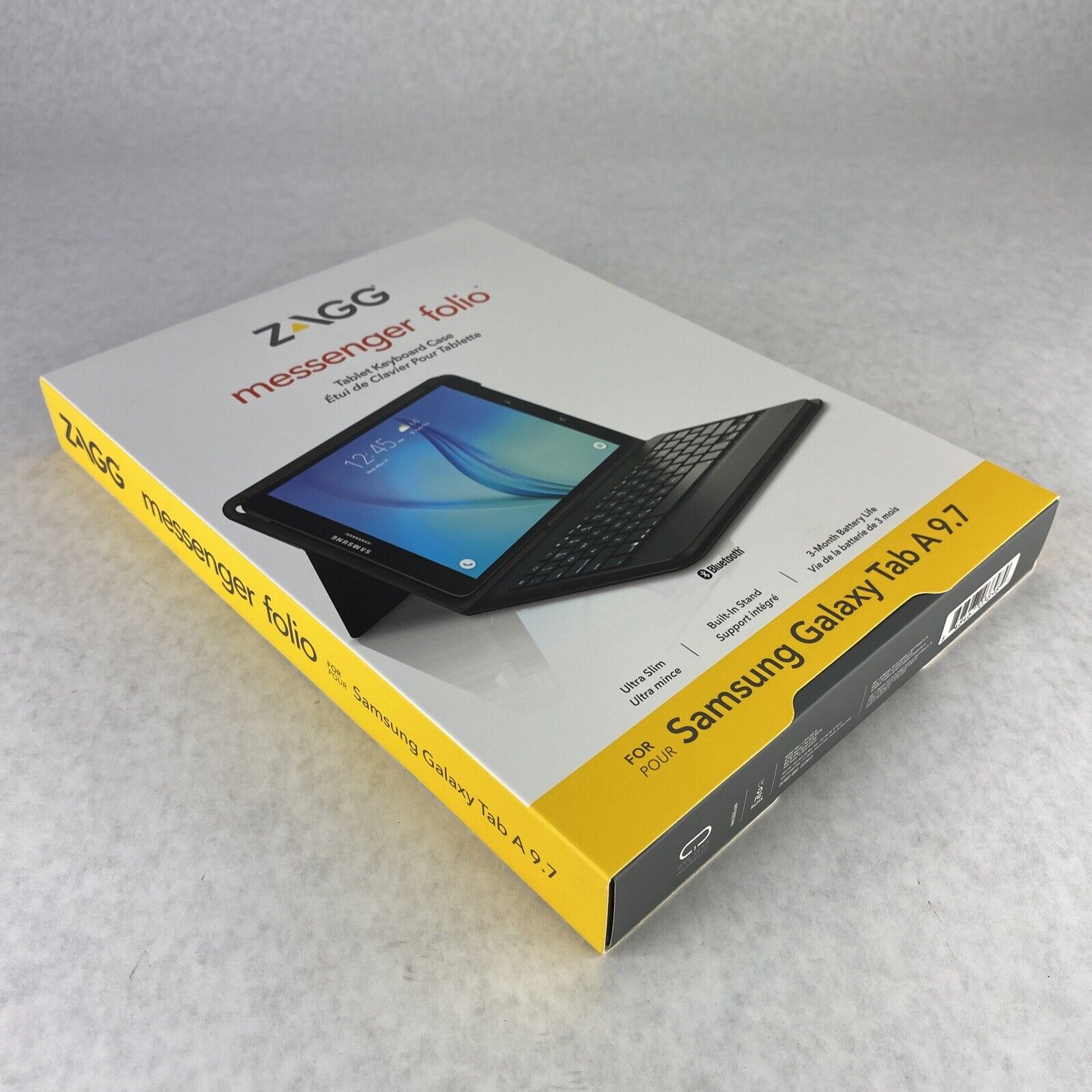 ZAGG Messenger Folio Case and Bluetooth Keyboard for Samsung Galaxy Tab A 9.7
