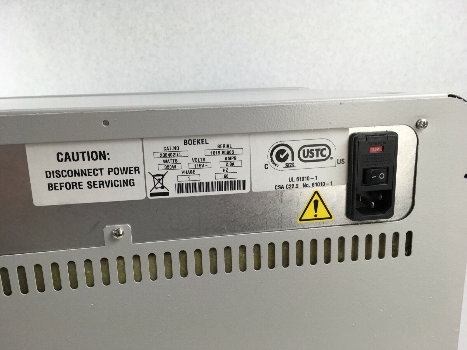 Boekel Illumina 5521 230402ILL Lab Hynridization Oven 100C 350W 115V