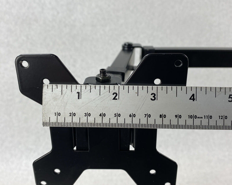 Wali MF002 Free Standing Fully Adjustable Dual LCD Monitor Desk Mount
